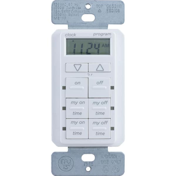 myTouchSmart Simple Set Indoor In-Wall Digital Timer (3-Pack) 1440 min. Indoor Digital Timer