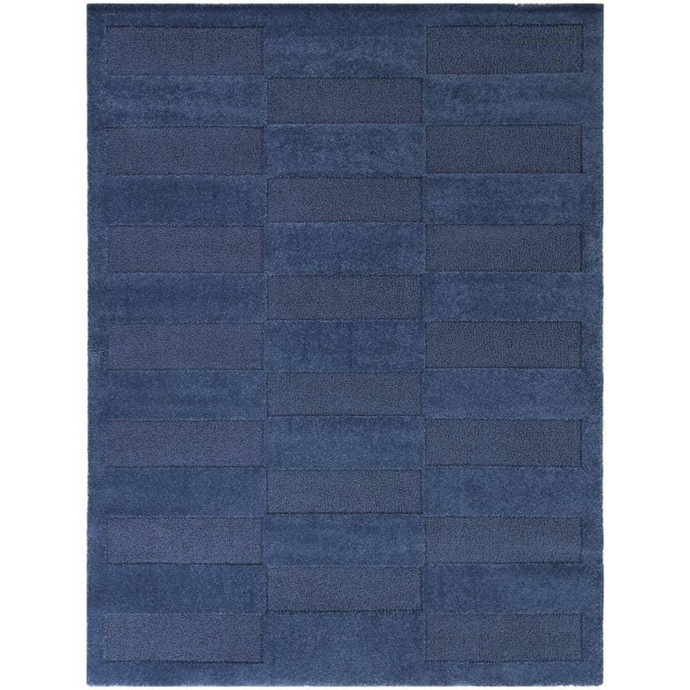 Macquer Blue 8 ft. x 10 ft. Geometric Area Rug price history on PriceWatchPro