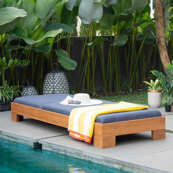 Cambridge Casual Largo Premium Indonesia Teak Wood Outdoor Chaise