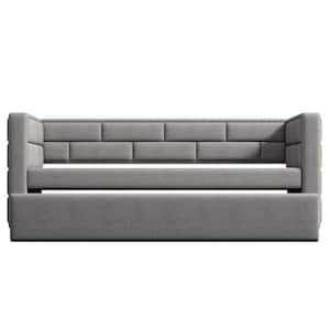 Twin Daybed with Trundle Upholstered Daybed with Padded Back