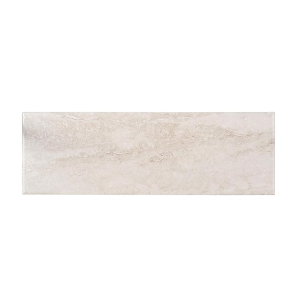 Jeffrey Court Travertine Inkjet Beige/Cream 6 in. x 18 in. Matte Ceramic Wall Tile (0.75 sq. ft. / Each)