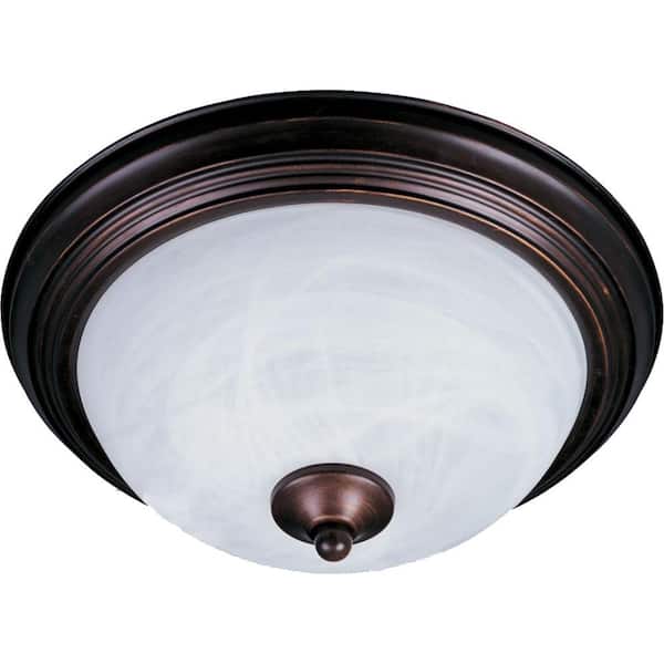 Essentials 1-Light Oil-Rubbed Bronze Flush Mount