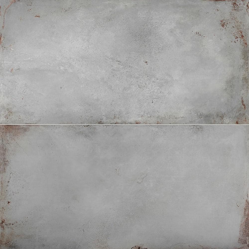 Angela Harris Gray Matte Porcelain Large Floor and Wall Tile