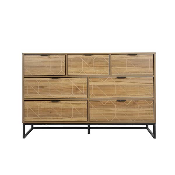 Anky 47.25 in. W x 15.75 in. D x 31.58 in. H Brown Particle Board Freestanding Bathroom Linen Cabinet in Walnut