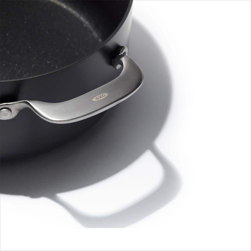 OXO 5QT Black Aluminum Nonstick Stock Pot with Lid