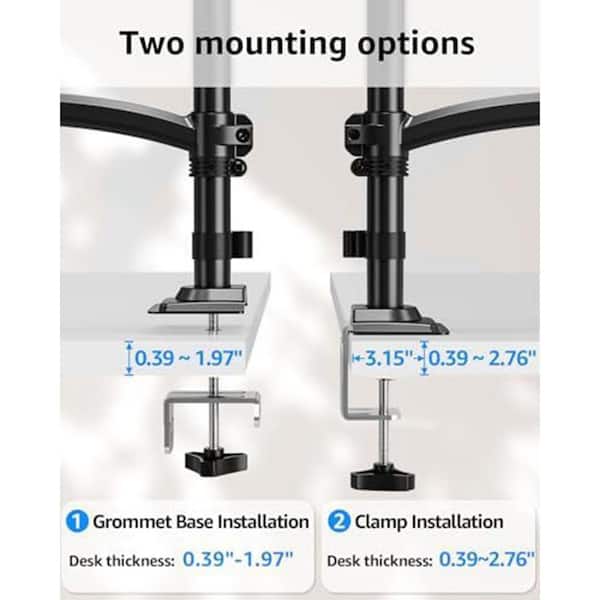 Vrbgify Dual Arm Gas Spring Monitor Stand Mount for 13-32