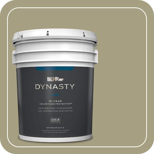 BEHR DYNASTY 5 gal. #PPU9-22 Cricket Satin Enamel Exterior Stain-Blocking Paint & Primer