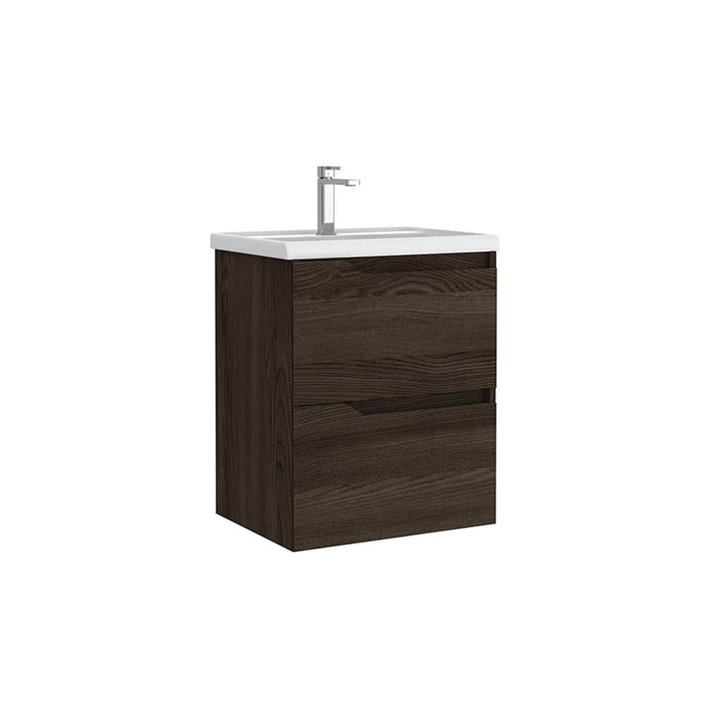 Menta 20'' Wenge Wall-Mounted Single Vanity Set