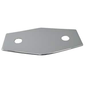 Two-Hole Remodel Cover Plate for Bathtub and Shower Valves, Matte Black