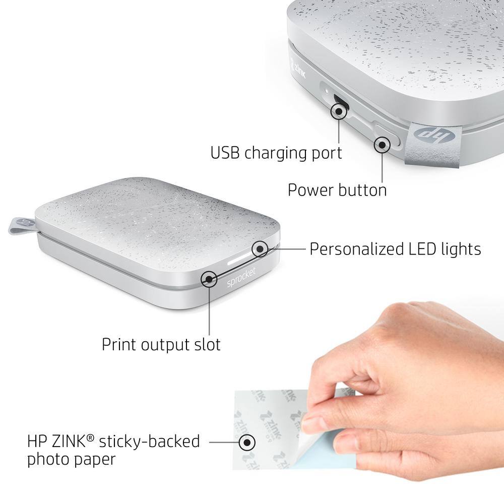 Luna Pearl Compact Wireless Bluetooth Photo Printer
