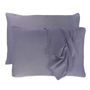 Luxury 100% Viscose from Bamboo Standard Pillowcases (Set of 2) - Platinum