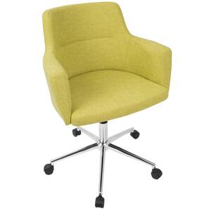 Andrew Contemporary Adjustable Citrus Green Fabric Office Chair