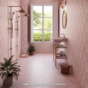 Horizon Hex Rosa 7-3/4 in. x 9 in. Ceramic Floor and Wall Tile (8.88 sq. ft./Case)