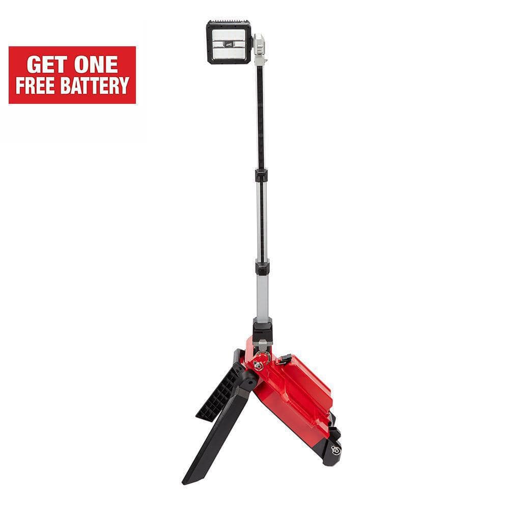 Milwaukee M18 ONE-KEY 18-Volt Lithium-Ion Cordless ROCKET Dual Pack Tower  Light (Tool-Only) 2120-20 The Home Depot