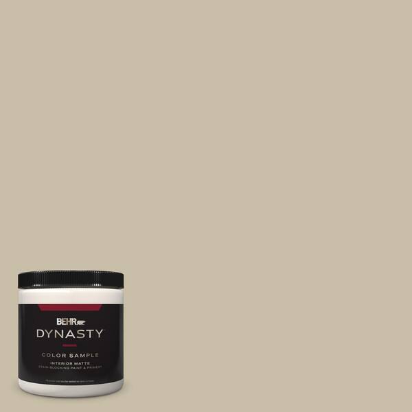 BEHR DYNASTY 8 oz. #PWL-91 Pale Bamboo Matte Stain-Blocking Interior/Exterior Paint & Primer Sample