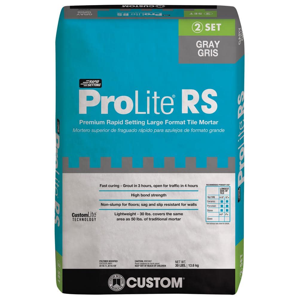 Custom Building Products ProLite 30 lb. Gray Rapid Setting Tile and