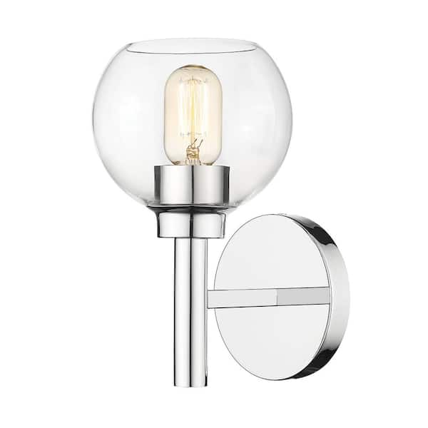 Unbranded Sutton 1-Light Chrome Wall Sconce