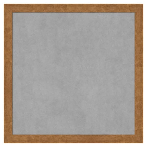 Amanti Art Carlisle Blonde Narrow 13 in. x 13 in. Framed Magnetic Board