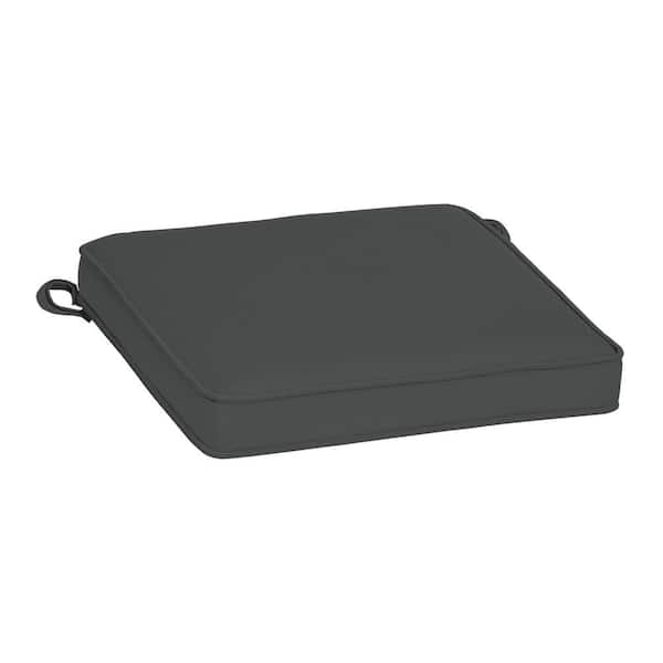 ARDEN SELECTIONS Oasis 19 in. x 19 in. Square Outdoor Seat Cushion in Slate Grey