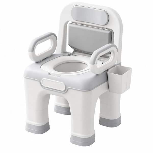 900 lb. Heavy Duty Bedside Commode, Potty Chair with Enlarged Arms, Height Adjustable, Toilet Seat for Elderly Disabled