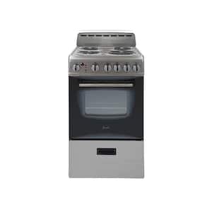 20 in. 2.1 cu. ft. Single Oven Electric Range in Stainless Steel