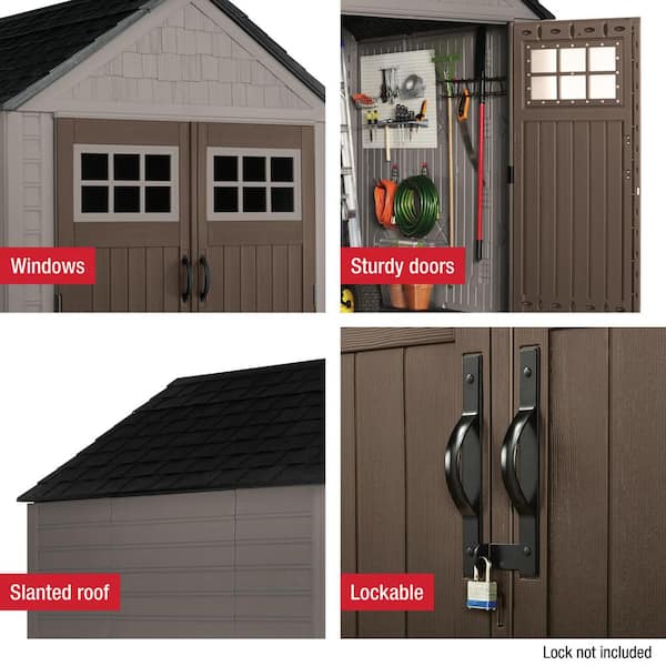 Rubbermaid Big Max 7 ft. x 7 ft. Storage Shed 2035892 - The Home Depot