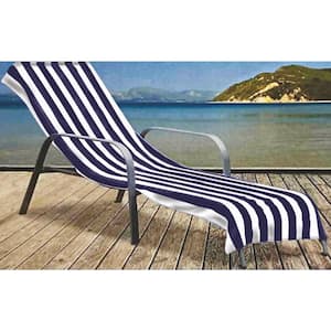 Lounge Cover 85% Cotton 15% Polyester Striped in Navy
