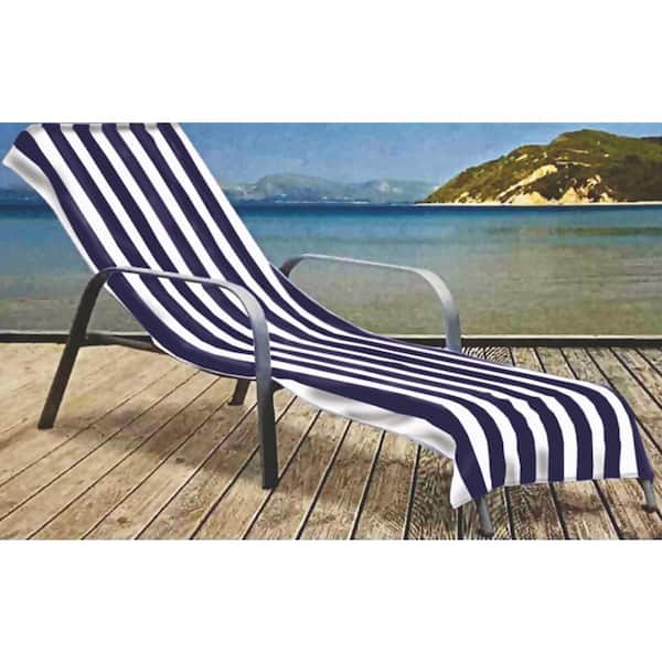 Lintex Lounge Cover 85% Cotton 15% Polyester Striped in Navy