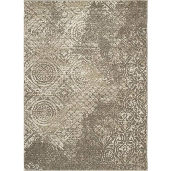 Concord Global Trading New Casa Vintage Ivory/Tonal 7 ft. x 10 ft. Area Rug
