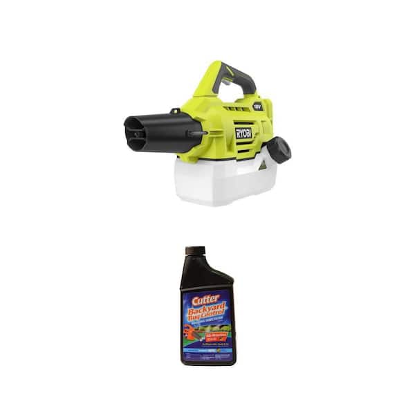 ONE+ 18V Cordless Battery Fogger/Mister (Tool Only) and 32 oz. Fogging Insecticide Combo