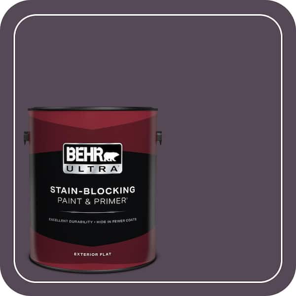 BEHR ULTRA 1 gal. #BXC-51 Deep Mulberry Flat Exterior Paint & Primer
