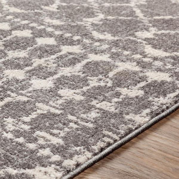 Kenmore Geometric Light Gray/Gray/White Area Rug AllModern Rug Size: Rectangle 7'10 x 10'3