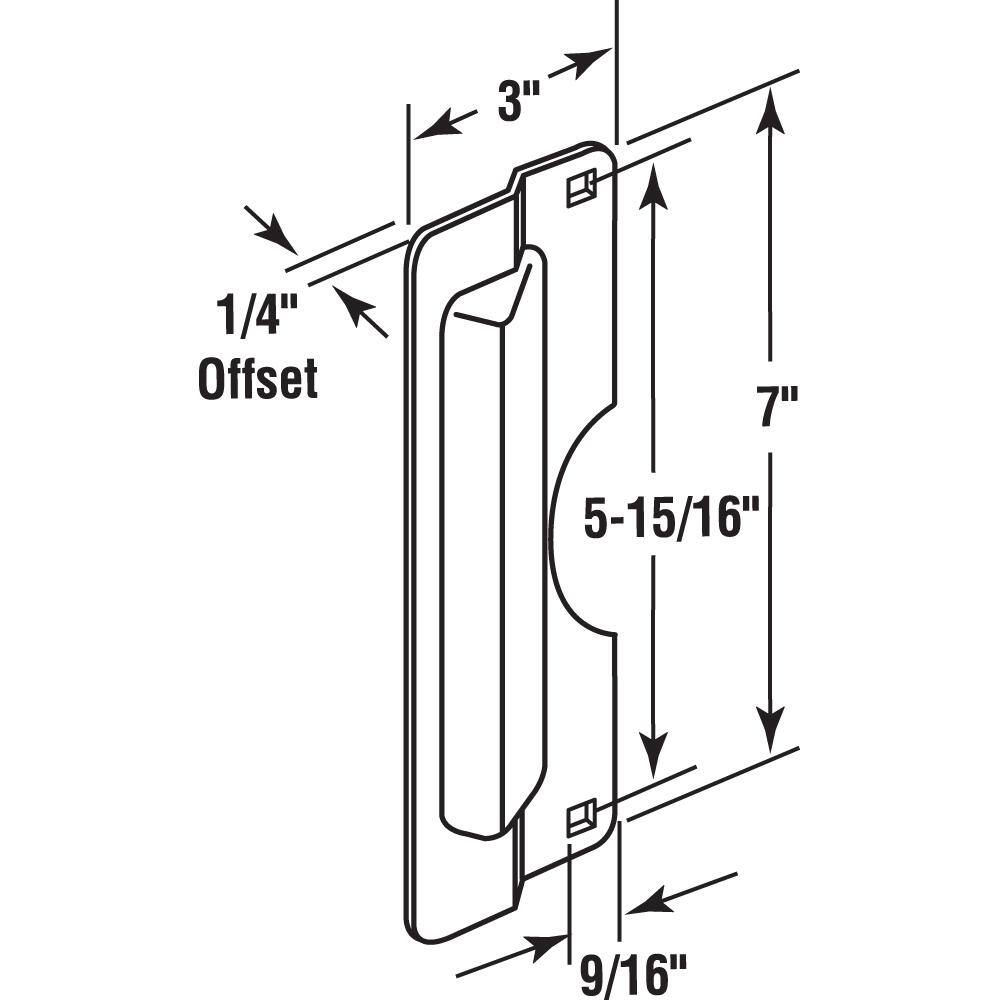 Heavy Duty Polished Brass Steel Latch Guard Plate Cover