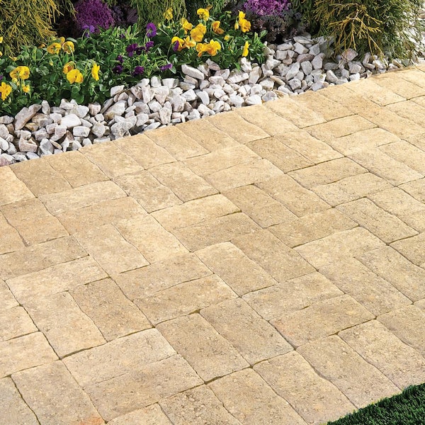 Clayton 7 in. L x 3.5 in. W x 1.77 in. H Silver Shell Concrete Paver (840-Pieces/143 sq. ft. /Pallet)