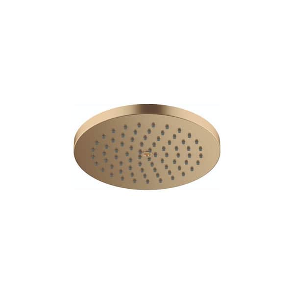Hansgrohe Raindance S 1-Spray Patterns with 2.5 GPM 7 in. Wall Mount Fixed Shower Head in Brushed Bronze