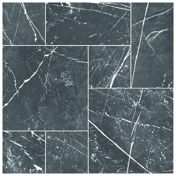 Merola Tile Timeless Marquina Natural Modular Kit 39-3/8 in. x 39-3/8 in. Porcelain Floor and Wall Tile (10.84 sq. ft./Case)
