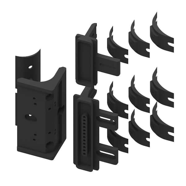 Weatherables Black Nylon Polymer Round Post Adapter Kit for Weatherables Trident Latch