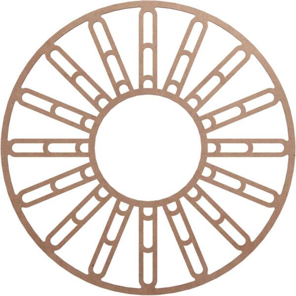 Ekena Millwork 0.25 in. x 32 in. x 32 in. Wood Medallion Moulding