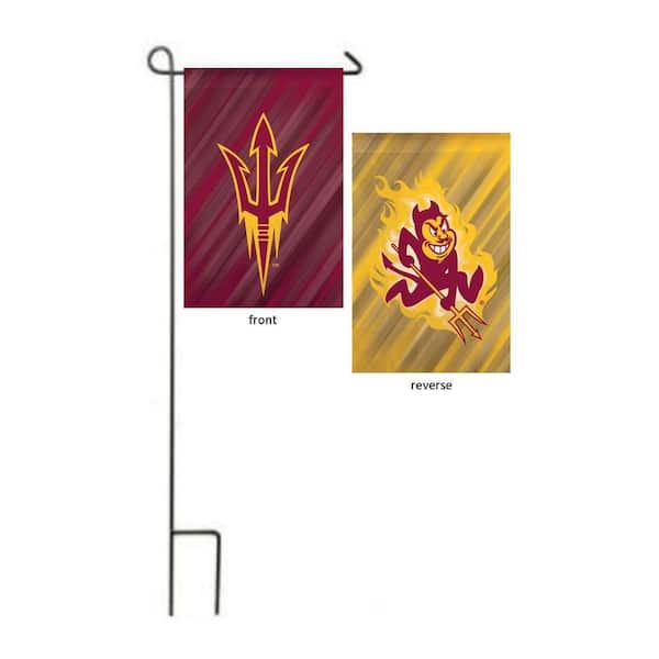 1 ft. x 1-1/2 ft. Arizona State University 2-Sided Garden Flag with 3-2/3 ft. Metal Flagpole