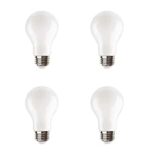 60-Watt Equivalent A19 Dimmable LED Light Bulb True White (4-Pack)
