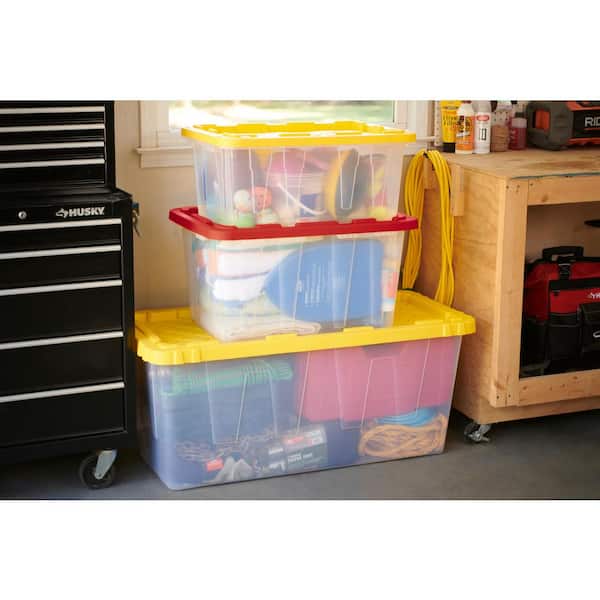  27 Gal. Tough Storage Tote (6-Pack) : Home & Kitchen