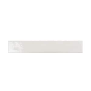 Silken White 2.56 in. x 15.75 in. Glossy Ceramic Subway Wall and Floor Tile (10.76 sq. ft./case) (38-pack)