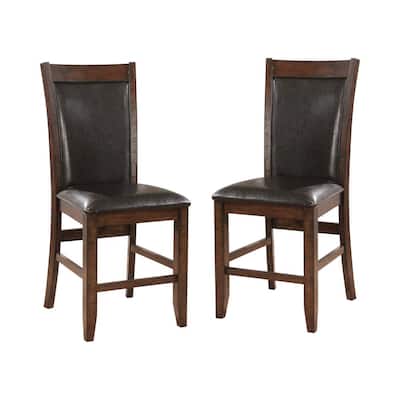 Faux Leather Rustic Dining Chairs, Faux Leather Rustic Dining Chairs