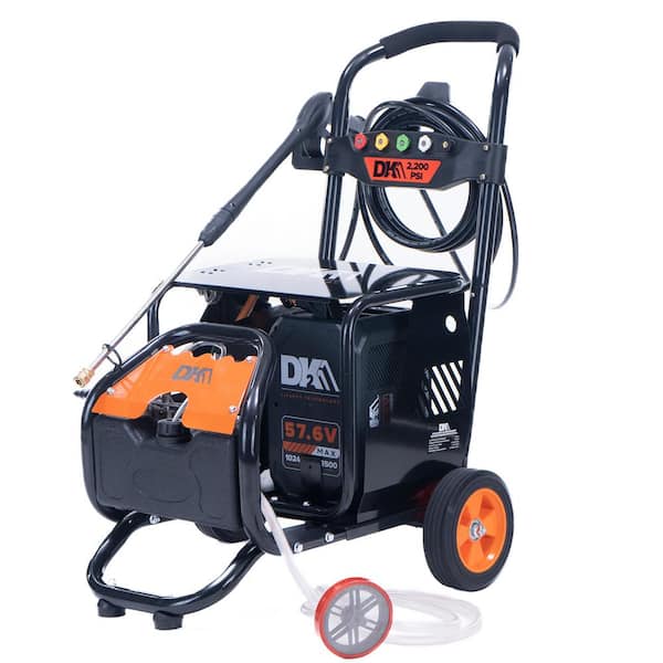 DK2 ELITE ENERGY 2200 PSI 2.4 GPM 57.6V Battery Powered Pressure Washer  OPW480EV-K - The Home Depot