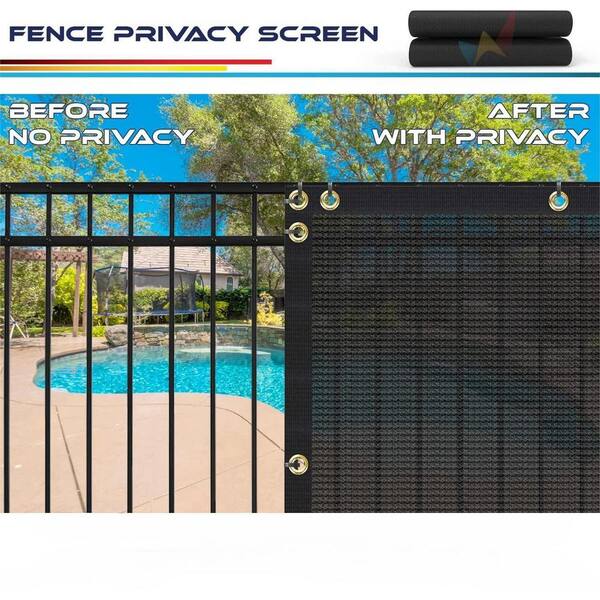 SEKKVY 4' x 50' Privacy Screen Fence, 90% Blockage Mesh Shade Net Cover for  Garden, Wall, Chain Link Fence