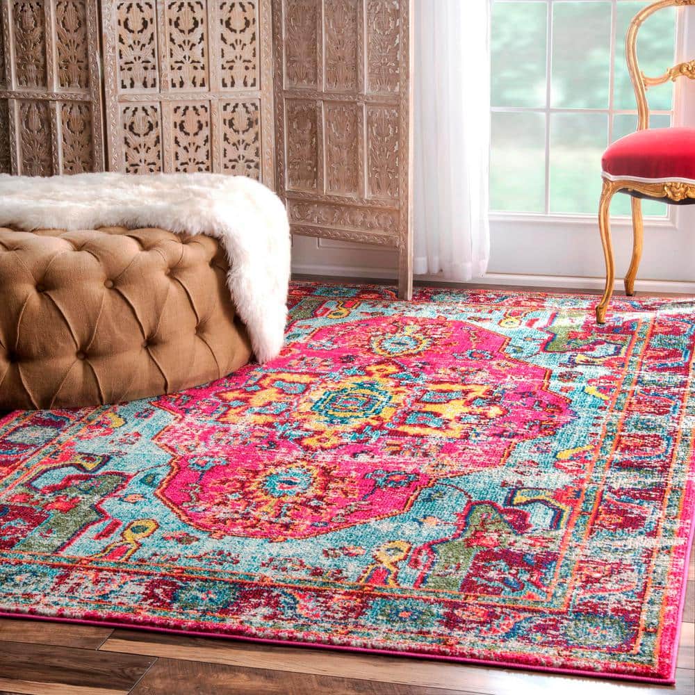 Vintage Corbett Medallion 5' x 7' Multi Synthetic Rug