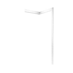 Easy-Up Adhesive Solid Surface Tub and Shower Wall Trim Kit and Corner Moldings in Tahiti White