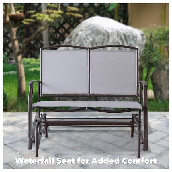 BELLINI HOME AND GARDENS Devani 2-Person Brown Metal Outdoor