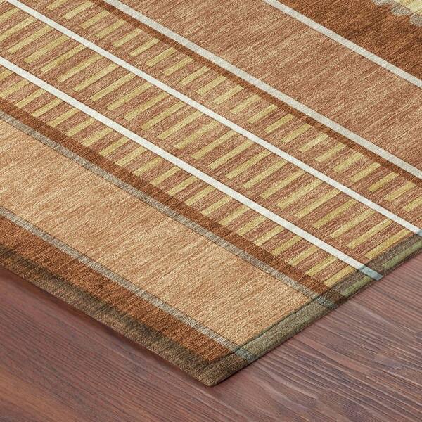 Chantille Machine Washable Indoor/Outdoor Abstract ACN2681 Paprika 2 ft. x 3 ft. Accent Rug