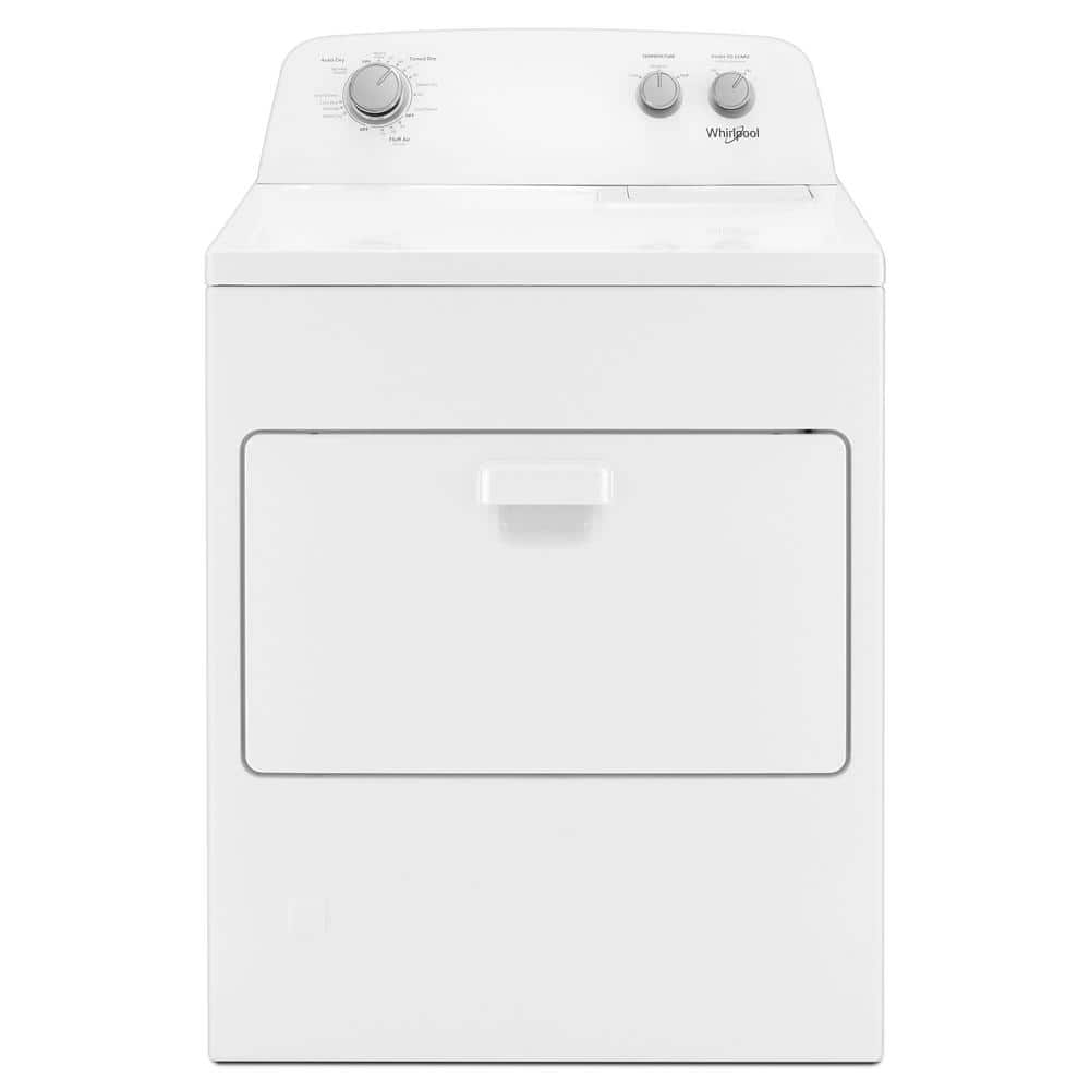 Whirlpool 7.0 cu. ft. 120-Volt White Gas Dryer with AutoDry Drying System